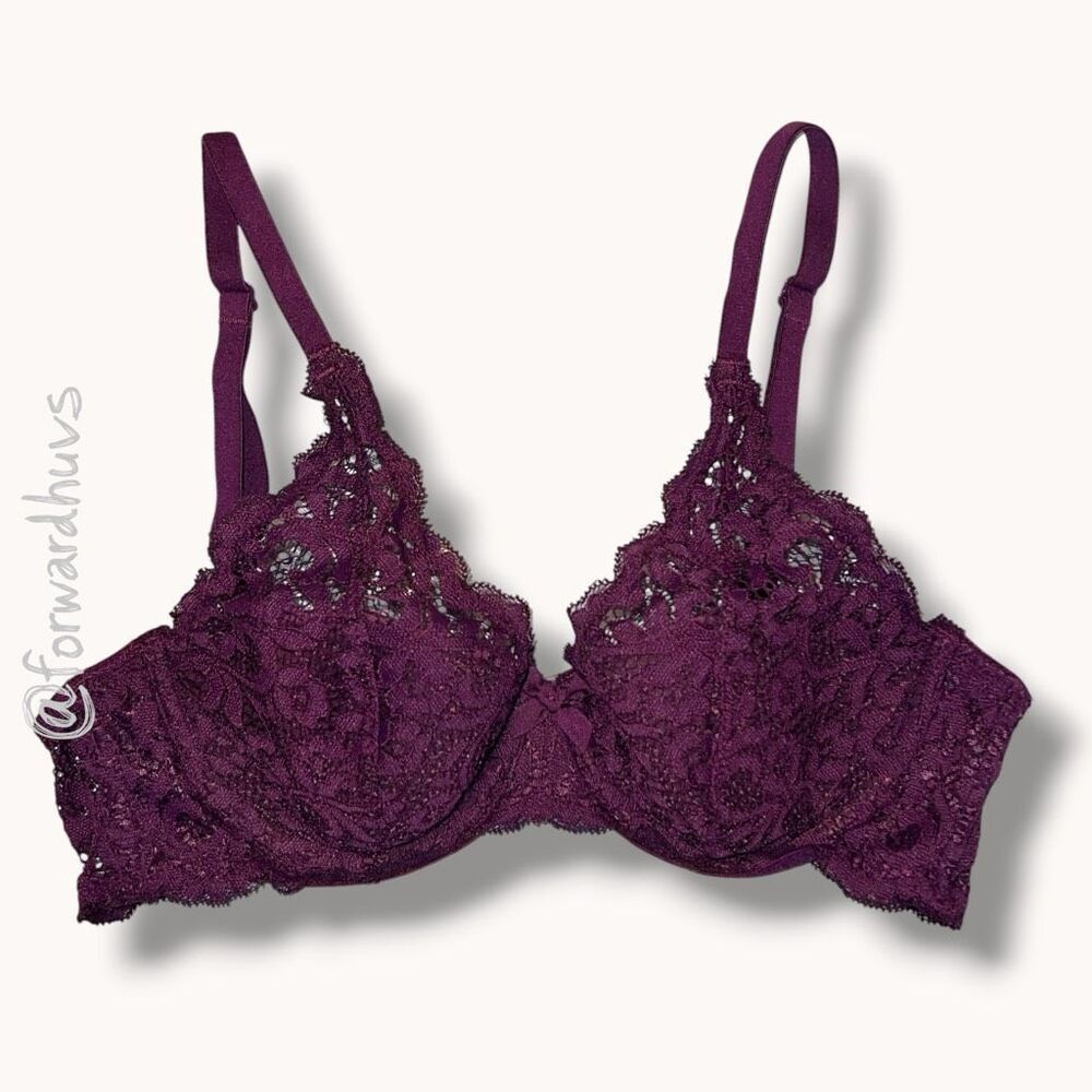 Victoria's Secret Body By Victoria Lined Demi Bra - 32B Plum Rouge